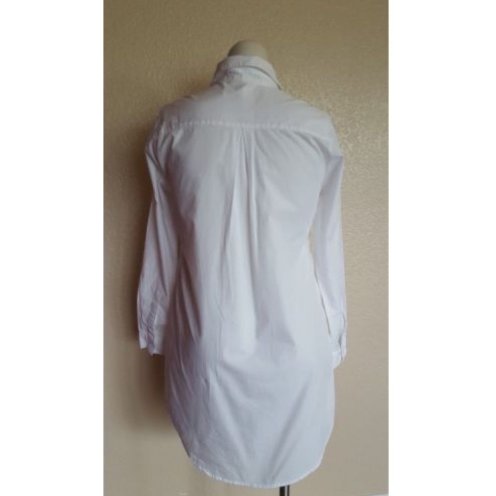 NWOT SOFT SURROUNDINGS Alexandria Embroidered Button Down White Shirt PS - Picture 5 of 8